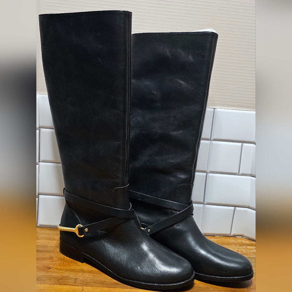 RALPH LAUREN Jenny Tall Leather Riding Boot Women's Sz 9.5 *New w/o tags*